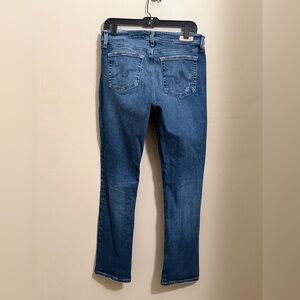 AG Adriano Goldschmied Mari High Rise Slim Straight Jeans Size 32 Premium Denim